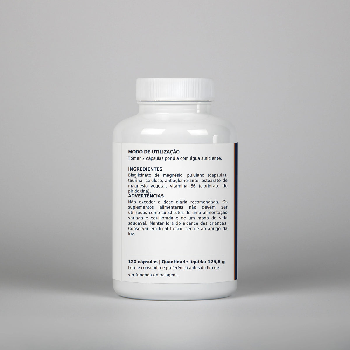 Magnésio Bisglicinato — 120 cápsulas