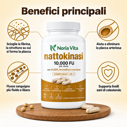 Nattokinasi a massima potenza 10.000 FU — Supporto alla circolazione