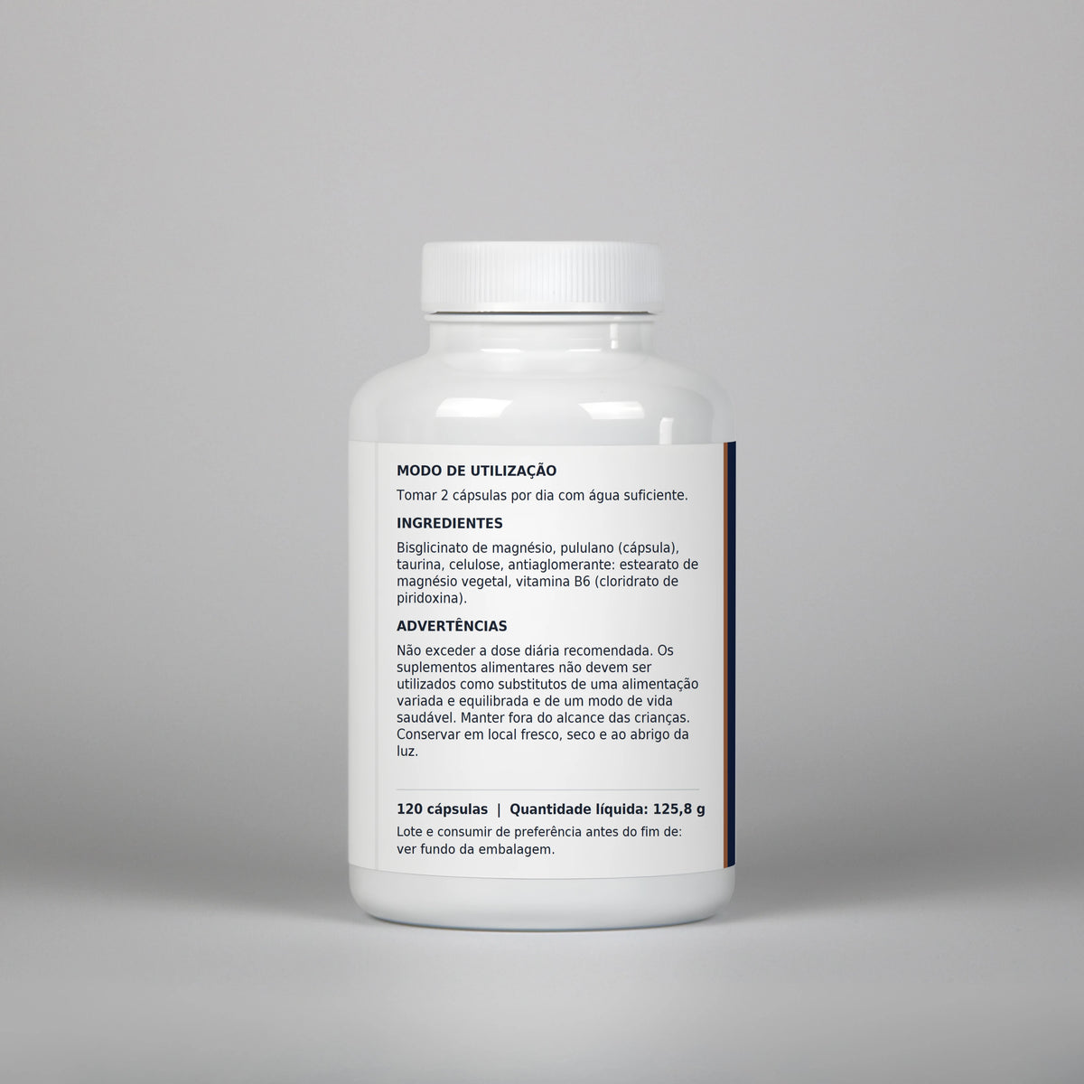 Magnésio Bisglicinato — 120 cápsulas