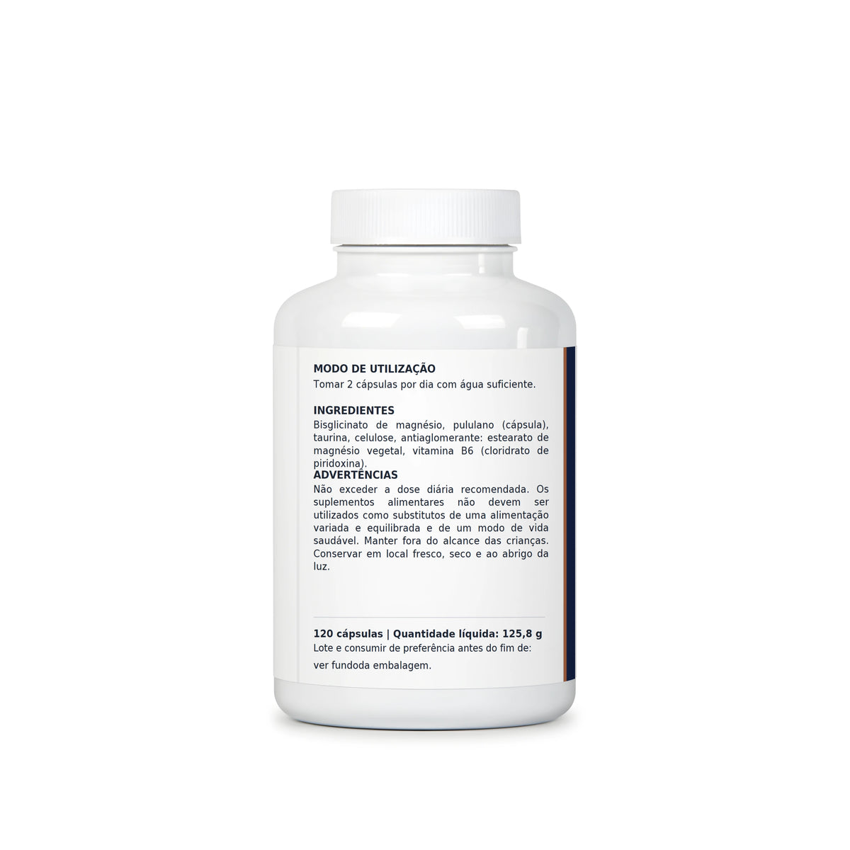 Magnésio Bisglicinato — 120 cápsulas